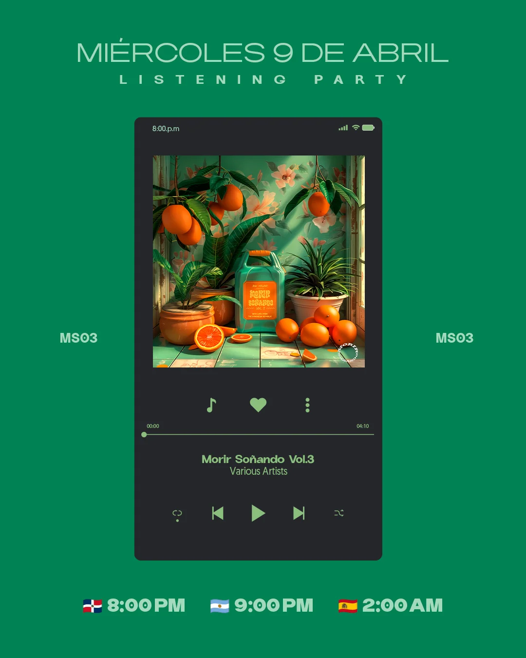 Listening Party 9 abril