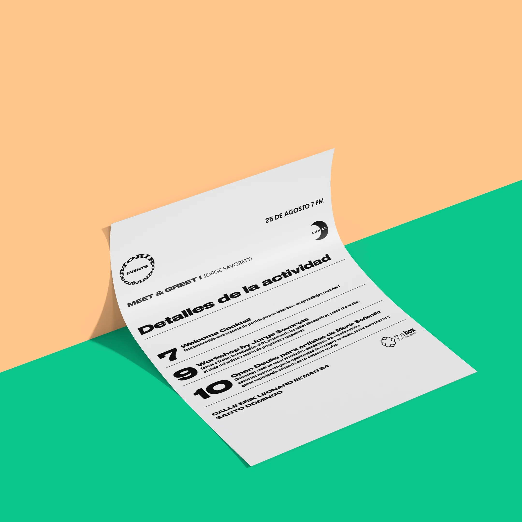 Schedule Jorge Savoretti